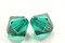 100pcs Authentic Preciosa 4mm (0.16 Inch) Small Faceted Bicone Crystal Loose Beads Emerald Green Compatible with Swarovski 5301/5328 for DIY Jewelry Making Pre-B424